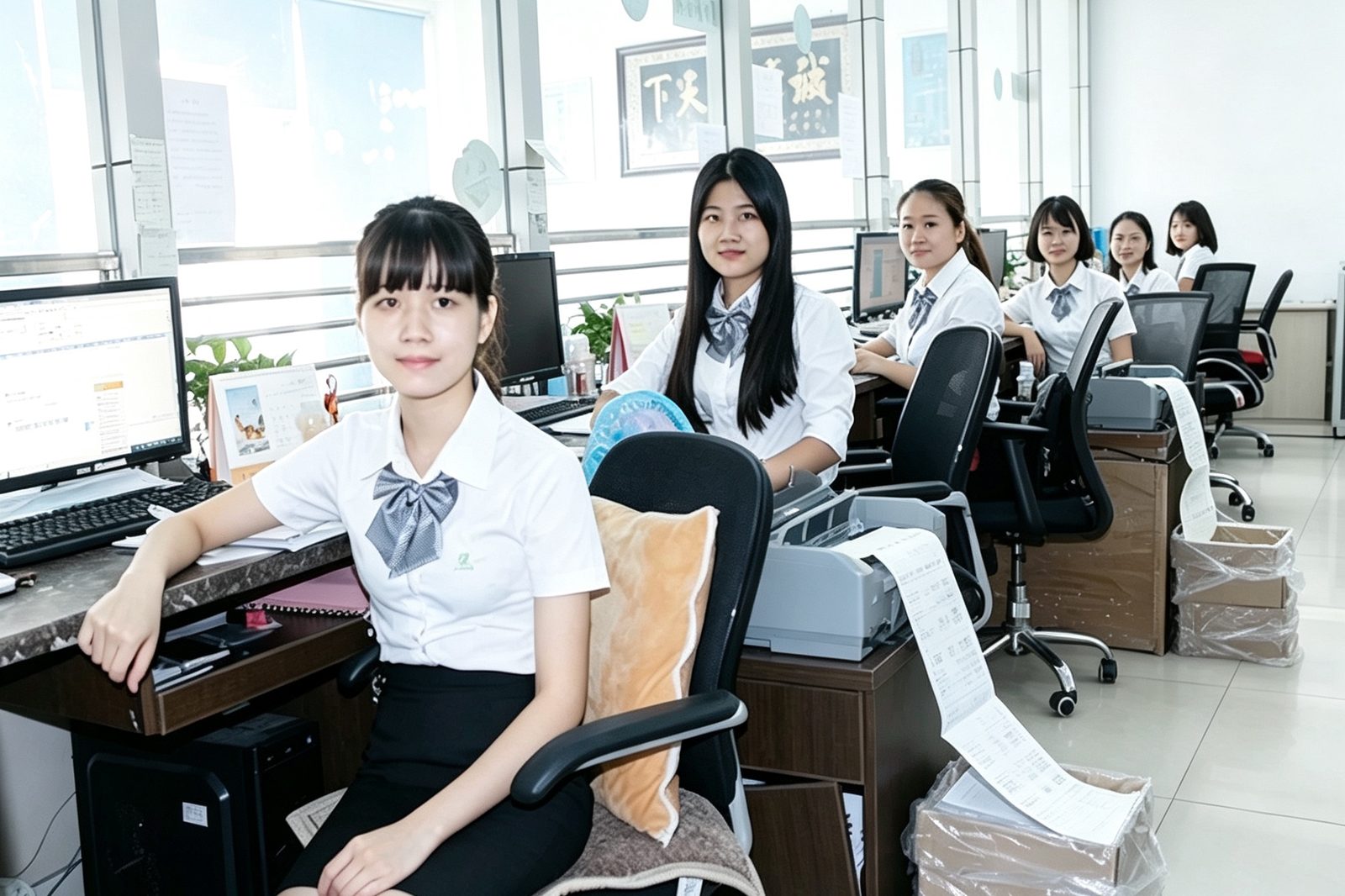 Front desk of the Zhengxin Chemical head office