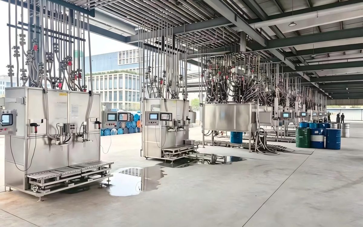 Scan-operated automatic filling equipment installed at Zhengxin Chemical