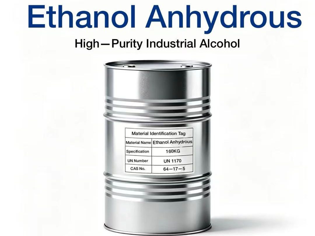 Ethanol Anhydrous (CAS 64-17-5) industrial grade solvent supplied by Zhengxin Chemical