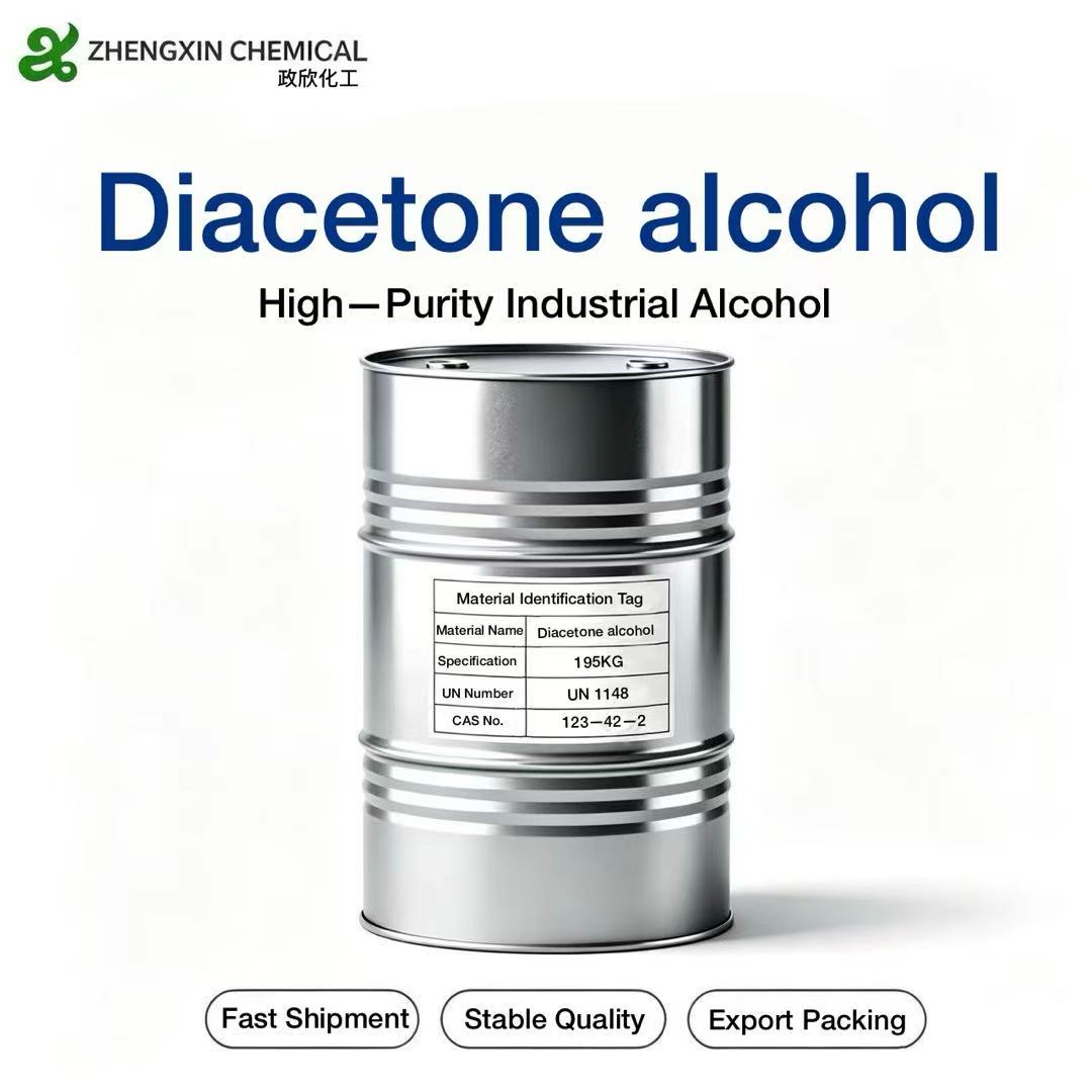 Diacetone Alcohol (DAA) (CAS 123-42-2) industrial grade solvent supplied by Zhengxin Chemical
