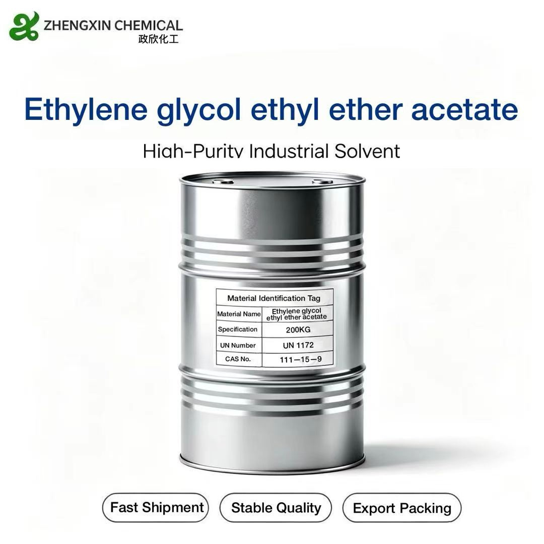 Ethylene Glycol Monoethyl Ether Acetate (CAC) (CAS 111-15-9) industrial grade solvent supplied by Zhengxin Chemical