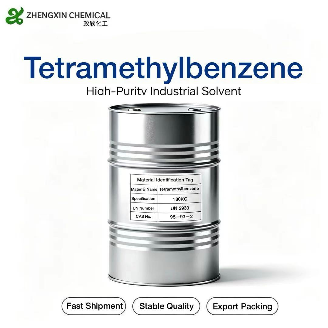 Tetramethylbenzene (CAS 95-93-2) industrial grade solvent supplied by Zhengxin Chemical